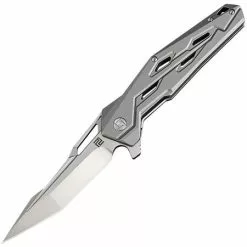 Artisan Knives Artisan 1812GGYM Interceptor Linerlock M390 Knife With Gray Titanium Handle