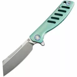 Artisan Knives Artisan 1815GSGNM Tomahawk Framelock M390 Stainless Blade Knife With Green Titanium Handle
