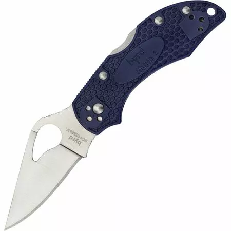 Byrd Brand Knives Byrd 10PBL2 Robin 2 Lockback Knife Blue Bi-Directional Texture FRN Handle