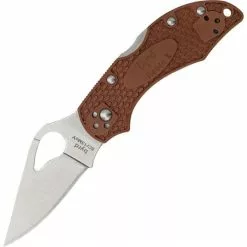 Byrd Brand Knives Byrd 10PBN2 Robin 2 Lockback Knife Brown Bi-Directional Texture FRN Handle