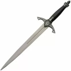 China Made 211445SL Knights Dagger With Black And Gray Synthetic Handle