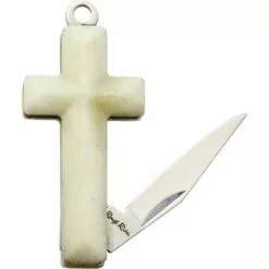 Rough Rider Knives Rough Ryder 1582 Cross Knife With White Smooth Bone Handle