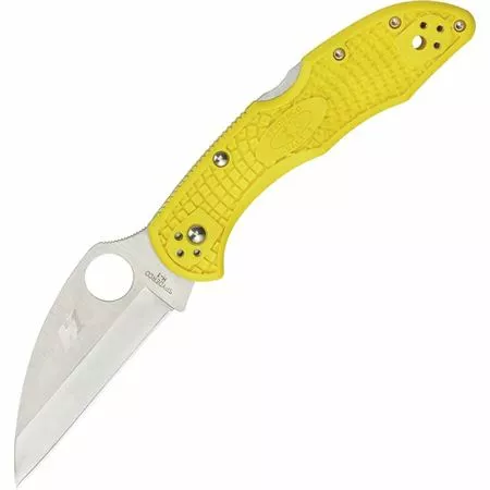 Spyderco Knives Spyderco 88PWCYL2 Salt 2 Lockback Knife Yellow