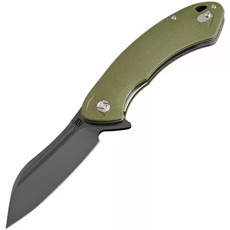 Artisan Knives Artisan 1818PBGNC Immortal Linerlock Knife With Green Smooth G10 Handle