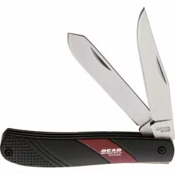 Bear & Son Cutlery Bear & Son 61532 Trapper With Black And Red Aluminum Handle
