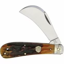 Rough Rider Knives Rough Rider 1797 Hawkbill Brown Stag Bone
