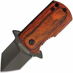 Rough Rider Knives Rough Rider 2009 Framelock Assisted Opening Knife With Brown Wood Handle