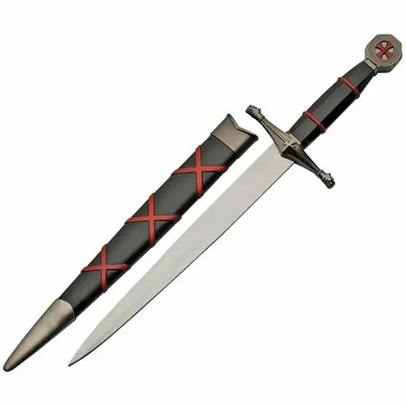 China Made 211437 Knights Templar Dagger Red