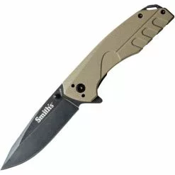 Smith's Sharpeners Smith's 50995 Battle Plan Linerlock Knife Tan