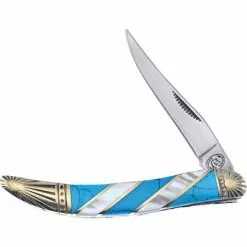 Frost Cutlery & Knives 109TURMP Toothpick Black Turquoise MOP