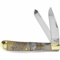 Frost Cutlery & Knives 108LRH Large Trapper Rams Horn