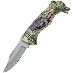 China Made 211470WF American Wolf Lockback Knife