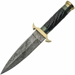 Damascus Knives Damascus 1236BL Twisted Horn Dagger