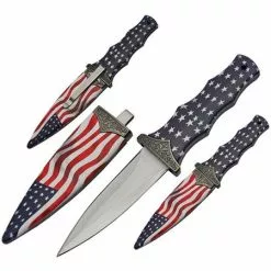 China Made 211468 Boot Knife American Flag