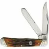 Rough Rider Knives 1789 Trapper Brown Stag Bone