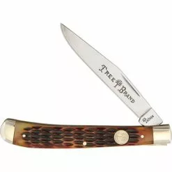 Boker Tree Brand Knives Boker 110735 Slim Line Trapper Brown Bone
