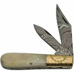 Damascus Knives Damascus 1226 Double Damasus Barlow