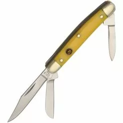 Hen & Rooster Knives Hen & Rooster 303Y Small Stockman Yellow Corelon