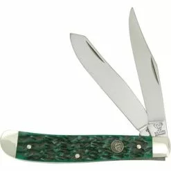 Hen & Rooster Knives Hen & Rooster 412GPB Trapper Green Pick Bone
