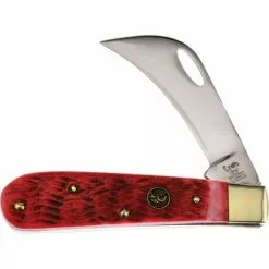 Hen & Rooster Knives Hen & Rooster 441RPB Hawkbill Red Pick Bone