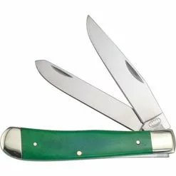 Frost Cutlery & Knives Frost 18812GSB Trapper Green Smooth Bone