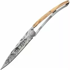 Deejo Knives Deejo 1CB060 Tattoo Linerlock Knife 37gLighthouse
