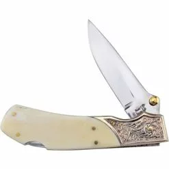 Frost Cutlery & Knives Frost 14311SB Jaguar Lockback Knife White