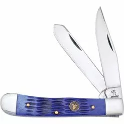 Frost Cutlery & Knives Frost WT312BLJBSS Trapper Blue Jig Bone