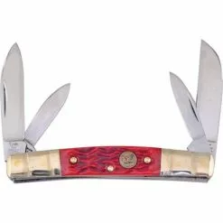 Hen & Rooster Knives Hen & Rooster 324CORPB Congress Orange Pick Bone