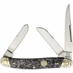 Rough Rider Knives Rough Rider 2010 Silver Sparkle Stockman