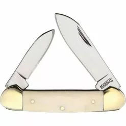 Marbles Outdoors Knives Marbles 580 Canoe White Smooth Bone