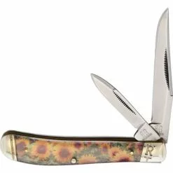 Rough Rider Knives Rough Ryder 2093 Small Trapper Sun Flowers