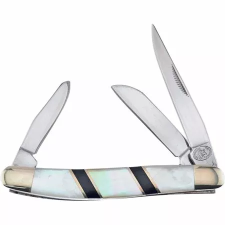 Frost Cutlery & Knives Frost SHS509BMOP Stockman Black Onyx MOP