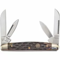Hen & Rooster Knives Hen & Rooster 214BRPB Congress Brown Pick Bone