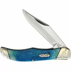 Rough Rider Knives Rough Rider 2117 Black And Blue Folding Hunter