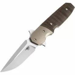Bestech Knives Bestech T2007C Freefall Linerlock Knife Orange Carbon Fiber