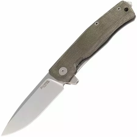 Lion Steel Knives LionSTEEL MT01CVG Myto Framelock Knife Micarta Green
