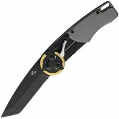 Mantis Knives Mantis 2026T Gearhead Linerlock Knife Brass Tanto