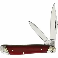 Rough Rider Knives Rough Rider 2226 Peanut Red Smooth Bone