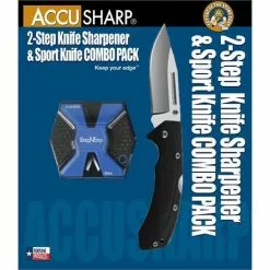 AccuSharp Sharpeners AccuSharp 722C SharpNEasy Lockback Knife Combo