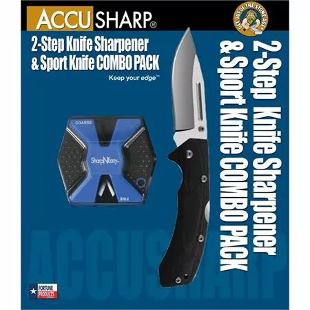 AccuSharp Sharpeners AccuSharp 722C SharpNEasy Lockback Knife Combo