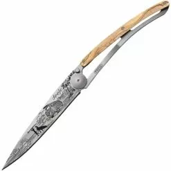 Deejo Knives Deejo 1CB070 Tattoo Linerlock Knife 37g Van Life