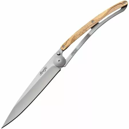 Deejo Knives Deejo 9CB001 Linerlock Knife 27g Olive Wood