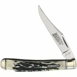 Marbles Outdoors Knives Marbles 474 Black Stag Lockback Knife
