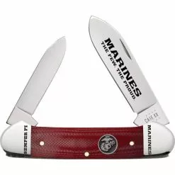 Case XX Knives Case 13200 USMC Canoe Red G10