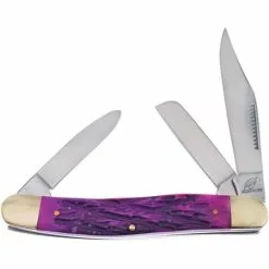 Frost Cutlery & Knives Frost OC066PJB Stockman Purple Bone