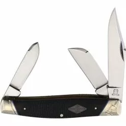 Rough Rider Knives Rough Rider 2214 Stockman Black Micarta