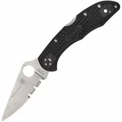 Spyderco Knives Spyderco 11FPSBKBL Delica 4 Lockback Blue Line