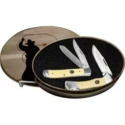 Roper Knives 051S2Y Knife And Tin Combo