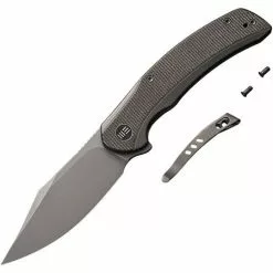 WE Knife Company We 19022F5 Snick Framelock Green Micarta